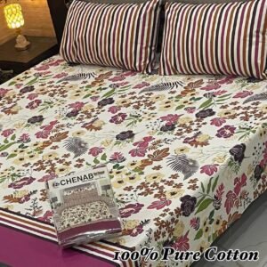 Lively & Inviting: Floral Double Bedsheet for a Bright Room