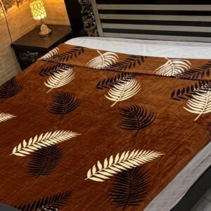 Tropical Leaf Design AC Blanket - Cozy Comfort