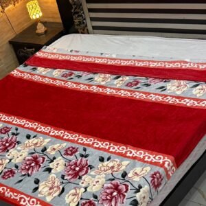 Crimson Petals AC Blanket - Soft Elegance