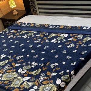 Midnight Blossom AC Blanket - Floral Tranquility
