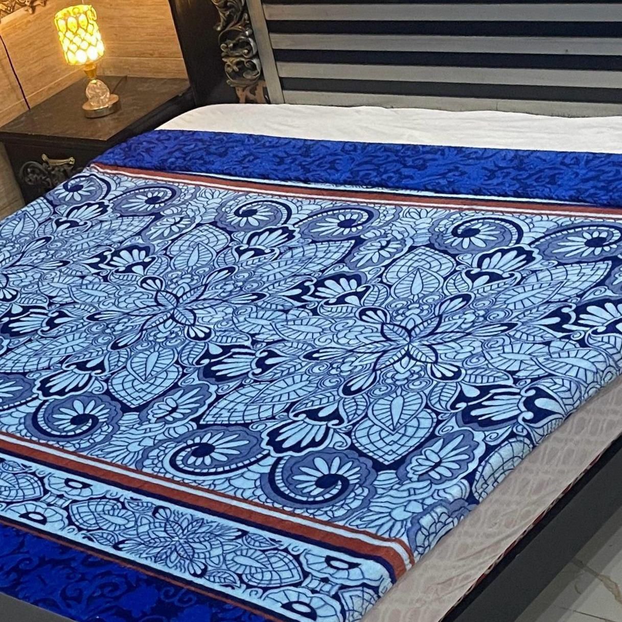Blue Mandala AC Blanket - Serene Elegance