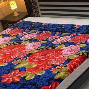 Royal Bloom AC Blanket - Bold Floral Elegance